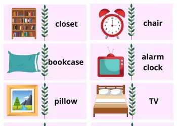 Bedroom Dominoes Game With Words